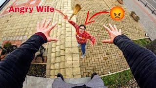 ESCAPING FROM CRAZY WIFE @DumitruComanac  (Epic Parkour POV Chase)