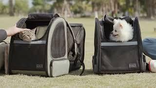 Petsfit Expandable Large Backpack Carrier for cats and dogs up to 19 pounds