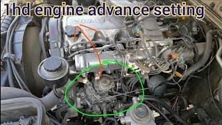 1hd engine, 2hd engine fuel pump advance setting