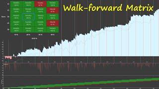 How To Use StrategyQuant's Walk-forward Matrix