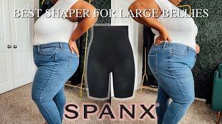 HOW TO WEAR A SHAPER (BEFORE & AFTER)  BEST SHAPER FOR LARGE BELLIES | APPLE SHAPE FASHION SPANX