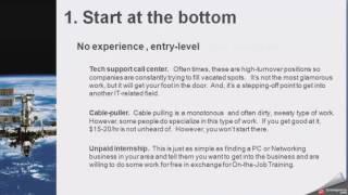 Network Telecom Career part2:   getting started