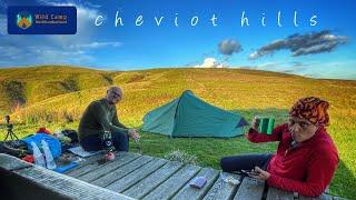 Wild camping along the English-Scottish Border Ridge, Cheviot Hills #wildcampinguk #scotland #hiking