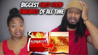 10 Biggest Fast Food FAILURES Of All Time | The Demouchets REACT