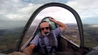 Yak 52 Canopy Flys Open in Flight During Aerobatics