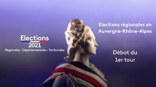 Elections Régionales en Auvergne-Rhône-Alpes : revoir le débat du 1er tour diffusé sur France 3