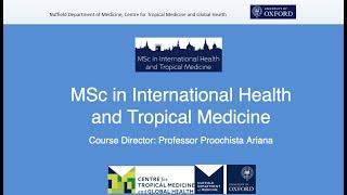 MSc in International Health and Tropical Medicine
