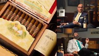 Smoking the Fuente Opus X Angel Share