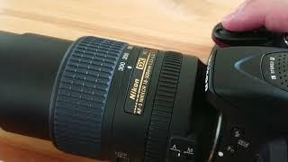 Nikon Nikkor AF-S DX 18-300 mm f/3.5-6.3G ED VR. Squeaks and AF turns focus ring.