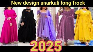 latest beautiful new design anarkali dress  for girls women 2025 || #anarkalilahenga #anarkali