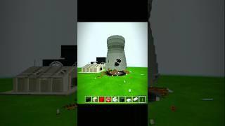 Blasting bimasakti tower in Minecraft#minecraft#shorts