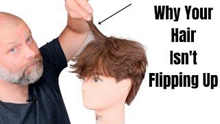 Why Your Hair Does Not Flip Up in Front - TheSalonGuy