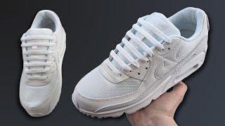 HOW TO BAR LACE NIKE AIR MAX 90s (EASY WAY!)