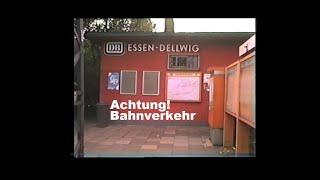 Bahnverkehr Essen-Dellwig Anfang 1990'er-Jahre