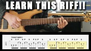 LEARN THIS SLAP BASS RIFF!! (repeat after me, TAB included)