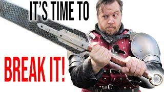 It's time to BREAK the CARBON FIBER SWORD to see how tough it really is!