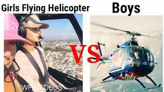 Girls vs boys flying helicopter | girlsvsboys #girlsvsboys