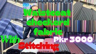 WAISTCOAT CHECKERD FABRIC WITH STITCHING | Pkr 3000 | #dailyvlog #trending #foryou