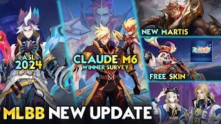 NEW ASL SKIN | FREE SKIN EVENT | CLAUDE M6 UPDATE | NEW MARTIS - Mobile Legends #whatsnext