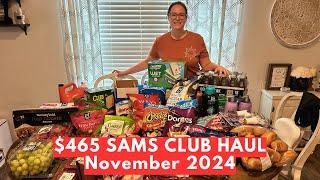 $465 MONTHLY SAMS CLUB HAUL | November 2024