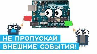 Аппаратные или внешние прерывания в Arduino (AVR). Прерывание по кнопке и дребезг контактов