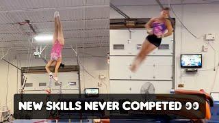 Skills that Suni Lee trained but NEVER Competed - New Vault 