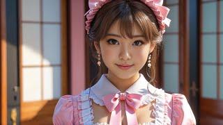 [4K] AI ART JAPANESE MODEL LOOKBOOK AI ART VIDEO | Pink Lolita