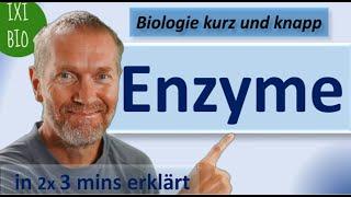 Enzyme - Alles Wichtige für das Abi in 2x3 Minuten einfach erklärt - Biologie kurz und knapp