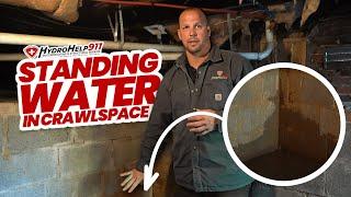 HydroHelp911 Basement Cellar Walkthrough | Water Intrusion and Standing Water in Basement