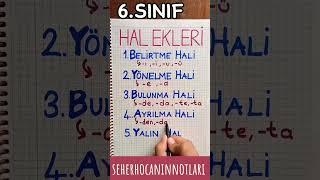 6.SINIF | TÜRKÇE | HAL EKLERİ | SEHER HOCA