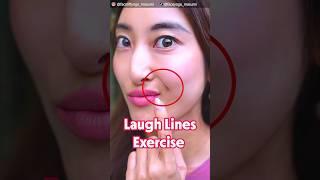 Laugh Lines Removal Stretch! Reduce Smile Wrinkles, Nasolabial Folds #shorts #antiaging