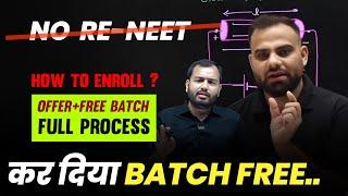 Alakh Sir promise FREE Batches for student After NO RE-NEET | Full Details