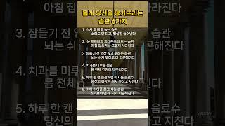 몰래 당신을 망가뜨리는 습관6가지 #동기부여,#명언,#성공,#인생,#공부,#영상,#사람,#운동,#노력,#자극,#실패,#행복,#드라마,#방법,#생각,#포기,#쓴소리,#건강,#노년