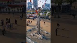 Статуя Али и Нино в #батуми.Сьемка с коптера.#batumi #алиинино #dronevideo