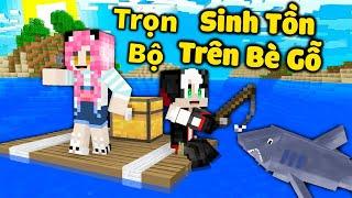 REDHOOD & MỀU THỬ THÁCH 24H SINH TỒN TRÊN BÈ GỖ TRONG MINECRAFT*TRỌN BỘ REDHOOD SỐNG TRÊN BÈ GỖ*RMTV