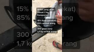 Selamat siang semuanya ||Takaran membuat arang briket tempurung kelapa #briketbatokkelapa