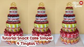 Cara Membuat Snack Cake 4 Tingkat | Snack Tart Simpel | Snack Cake Simple