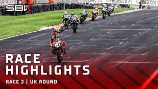 Highlights of an INTENSE Race 2 at Donington Park  | 2023 #GBRWorldSBK 