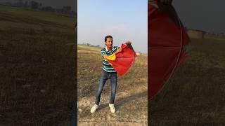 Red Black Kite 🪁 #kite #kiteflying #shortshorts #NasirShahid