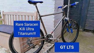 1997 GT LTS 2 and very rare Saracen Kili Ultra FS titanium retro mountain bikes.....