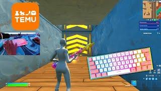 *CHEAP* Temu Keyboard ASMR Chill  Desert ZoneWars  Satisfying  Fortnite Gameplay 4K 240FPS