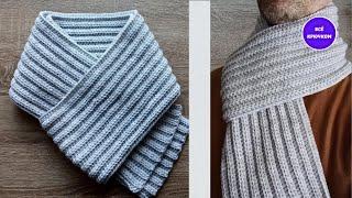 Самый Простой Шарф Крючком Вязание для начинающих Crochet Scarf Все крючком TV