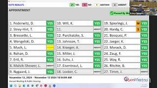 11/12/2024 Public Hearings and Annual Session County Board of Supervisors