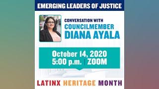 Emerging Leaders conversation with Councilmember Diana Ayala