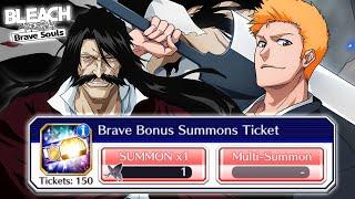 THE WORST SUMMONS OMG!! 150 BRAVE BONUS TICKET SUMMONS!! | Bleach: Brave Souls