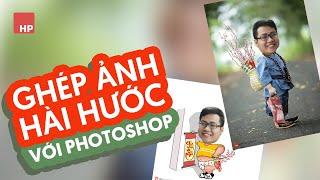 cách ghép hình vui hài hước với photoshop