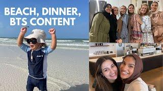 Vlog: boat day, yummy dinner & behind the scenes content at shortwave coffee | Noha Hamid