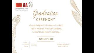 Gr.12 Graduation Ceremony of Ras Al-Khaimah American Academy