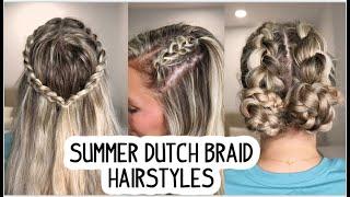 DUTCH BRAID HAIRSTYLES FOR SUMMER! Short, Medium, and Long Hairstyles