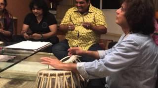 Asha Bhosle and Zakir Hussain ...jamming at home